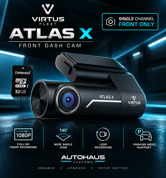 Atlas X 1 Channel Dashcam