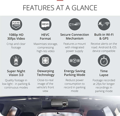 Thinkware Dash Cam F790 Front and Rear