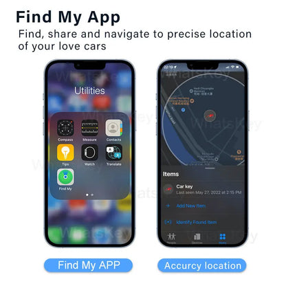 Car OBD Tracker With Find My APP for Apple GPS Locator Vehicle Anti-lost Tracking Device Free App Monitor.